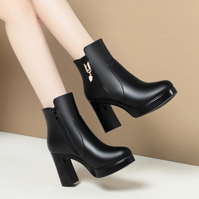Fashion Boots Autumn and Winter Super High Heel Ankle Boots - Image 3