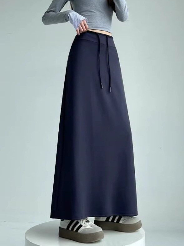 Womens High Waist Straight Cut A-Line Skirt