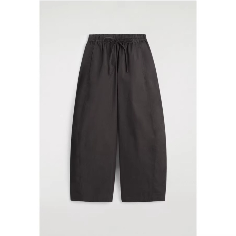 Womens Casual Wide Leg Drawstring Pants - Image 5
