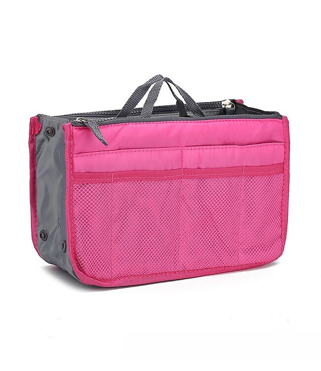 The Seraphine Double Zipper Cotton Bag with Inner Storage Compartment Detail – La Rose Couture Handbags & Clutches