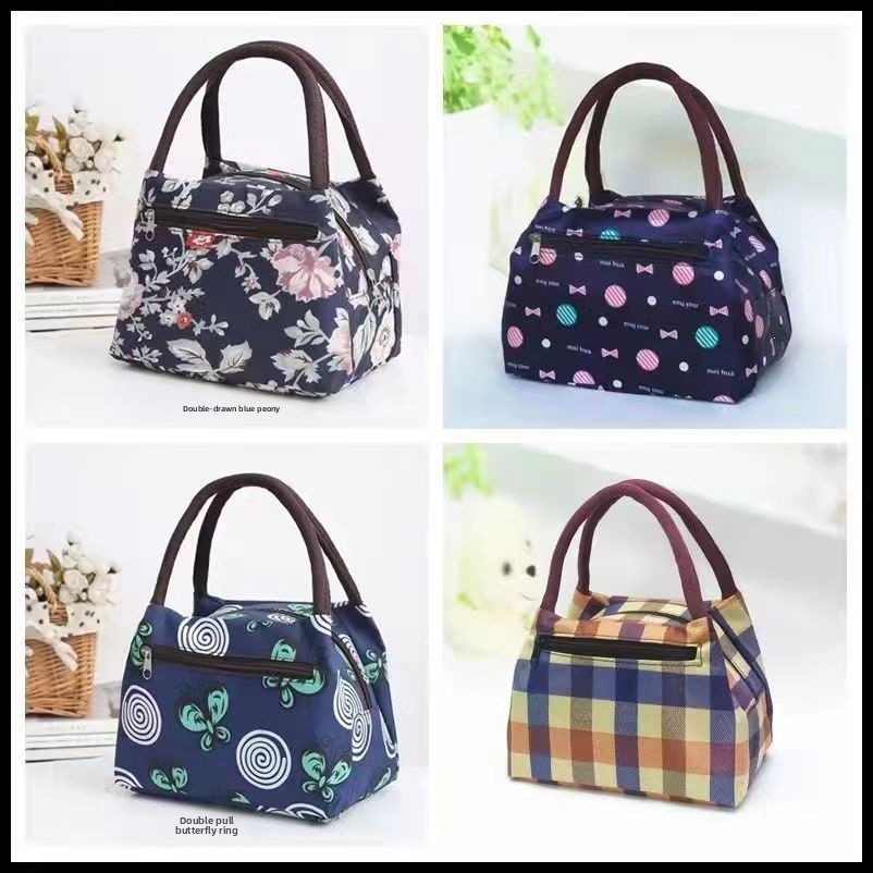 Ladies' Thick Oxford Cloth Waterproof Handheld Shopping Bag