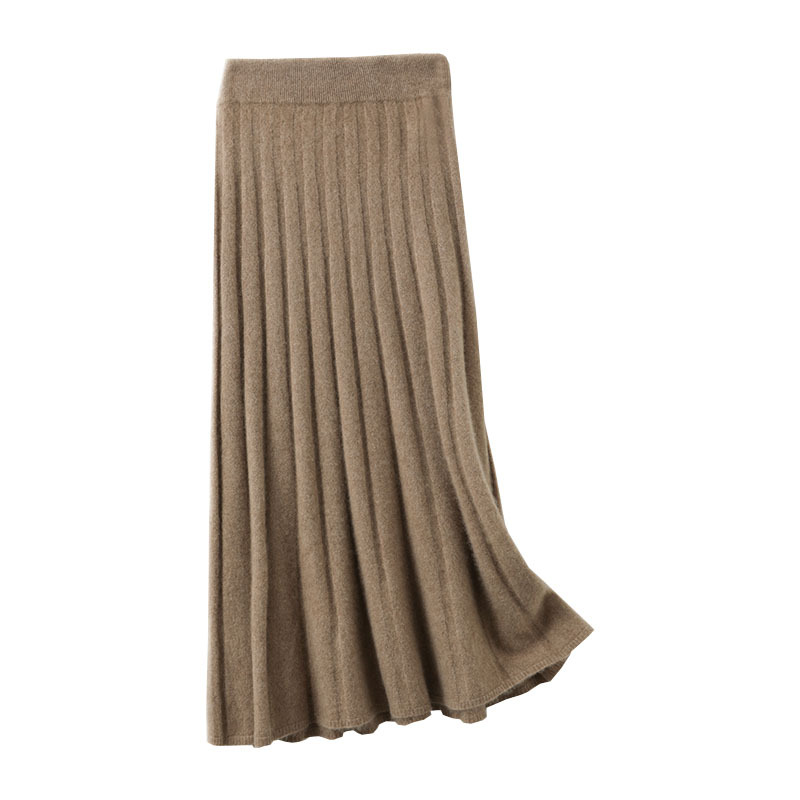 Pure Wool Pleated Midi Skirt - Image 5