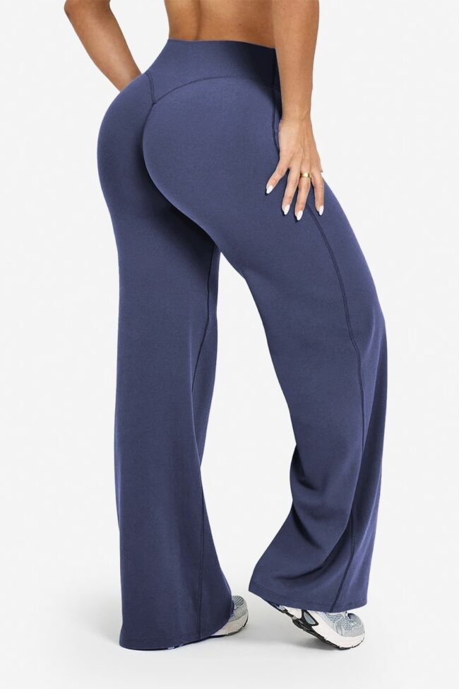 The Ines High Waisted Butt Lifting Wide Leg Pants – La Rose Couture Trousers & Skirts