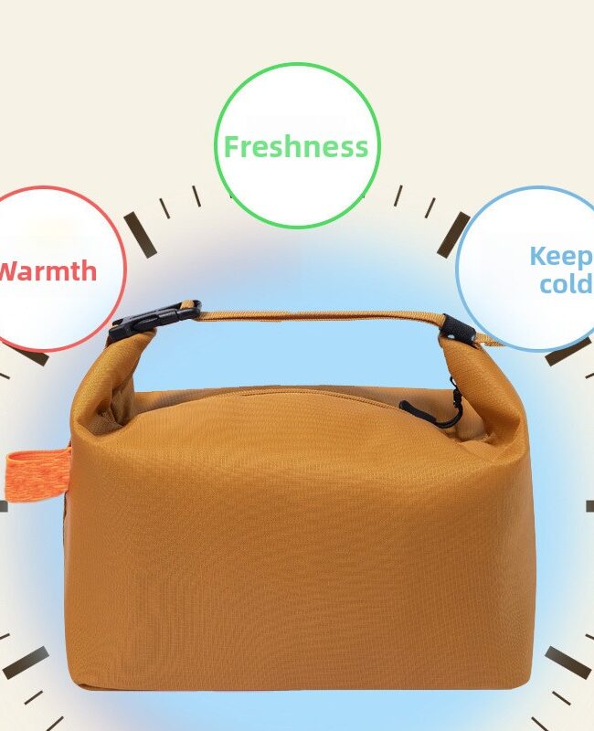 The Helene Simple Portable Insulated Lunch Bag Large Capacity Leakproof Thermal Tote Detail – La Rose Couture Handbags & Clutches
