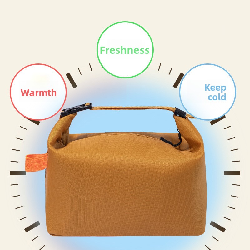 Simple Portable Insulated Lunch Bag Large Capacity Leakproof Thermal Lunch Tote - Image 2