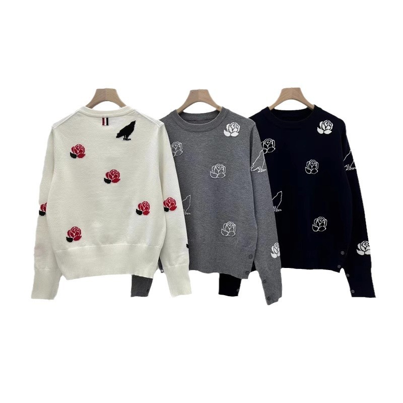 Fall/Winter Round-neck Long-sleeved Knitted Sweater - Image 3