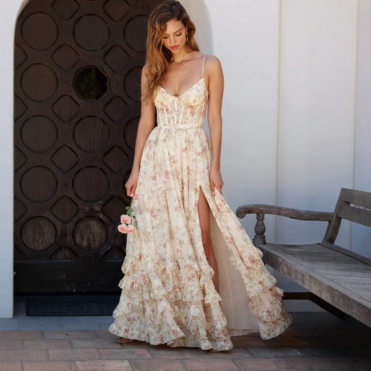 Floral long dress - Image 3