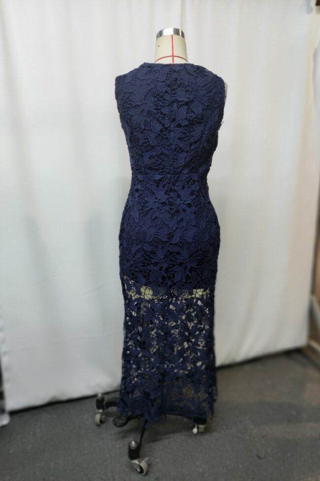 The Virginie Bohemian Lace Midi Dress Detail – La Rose Couture Dresses & Gowns