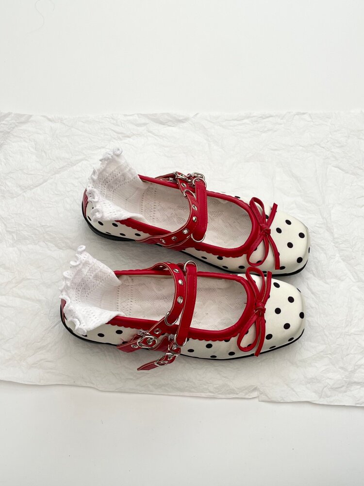 Women Bow Decor Mary Jane Shoes - Image 5