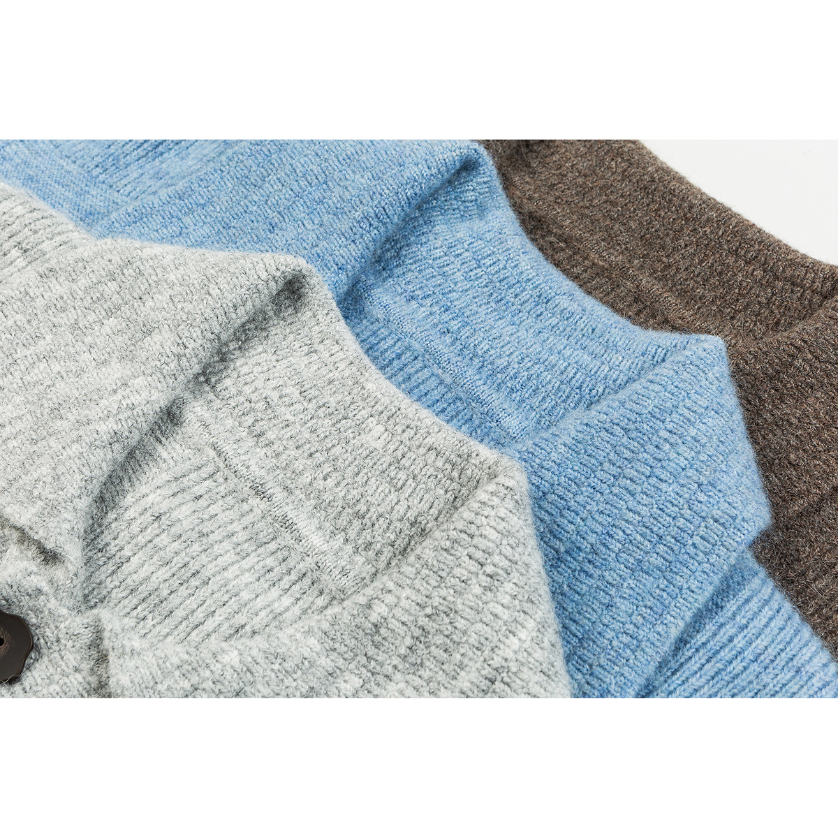 Laid-back style sweater coat