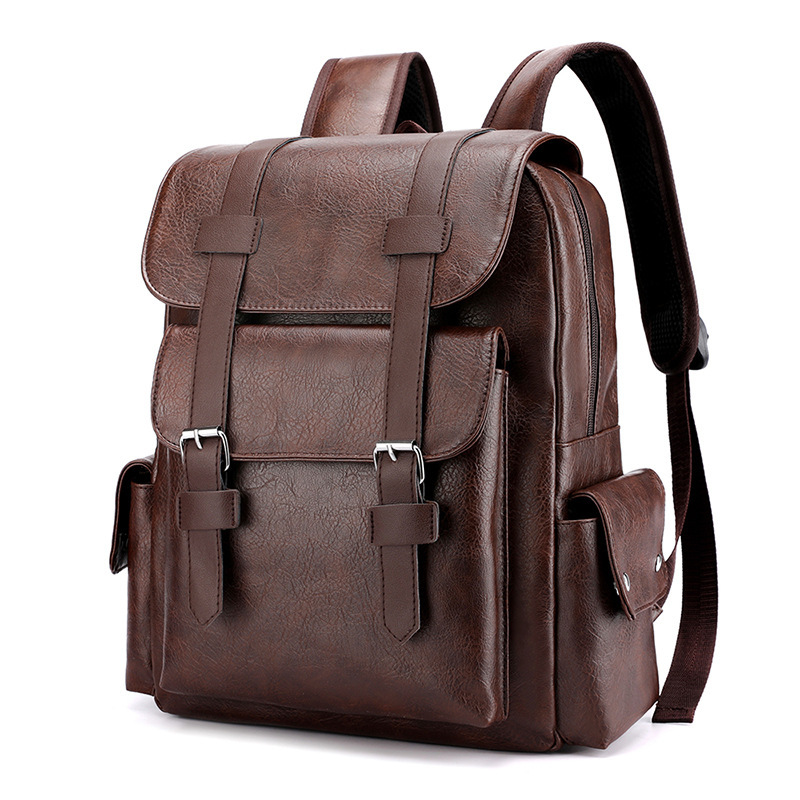 Soft PU Unisex Laptop Backpack - Image 2