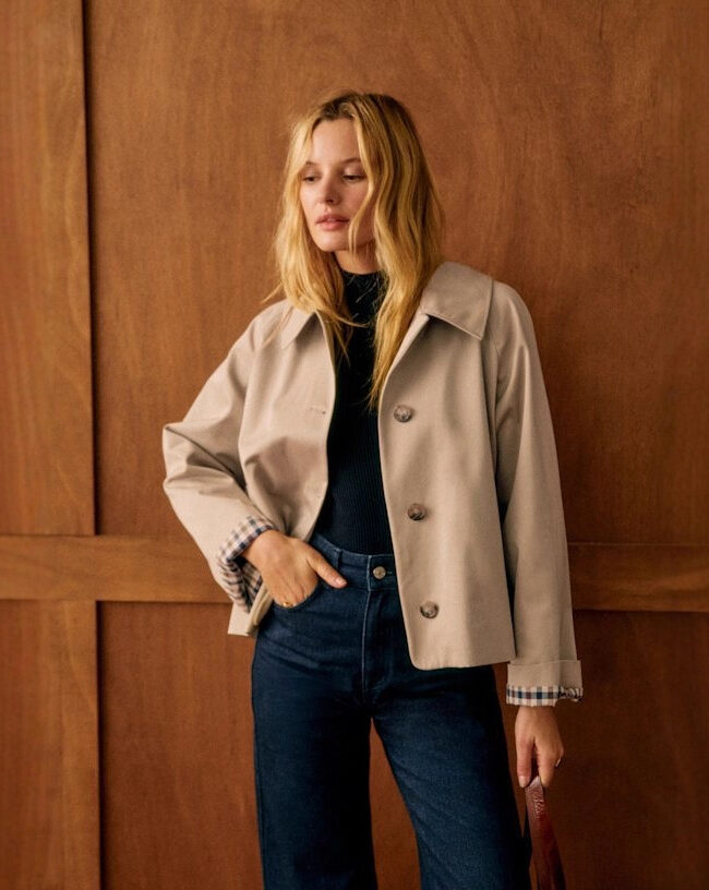 The Audrey Button Front Lapel Jacket Detail – La Rose Couture Coats & Jackets