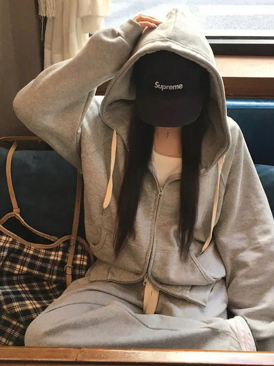 Hooded zipper loose pullover jacket - Image 2