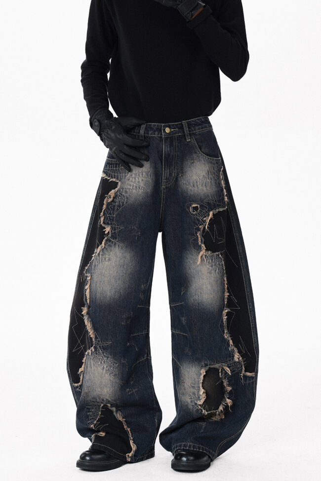The Angele Loose Fitting Figure Flattering Wide Leg Pants Detail – La Rose Couture Trousers & Skirts