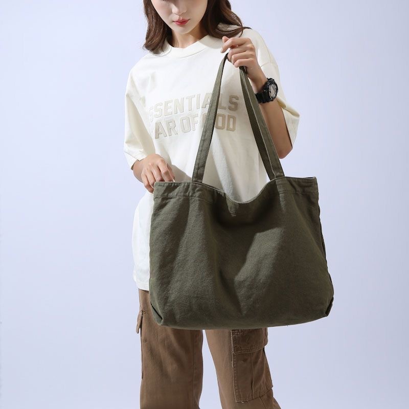 Retro Canvas Tote Bag with Large Capacity - Image 2