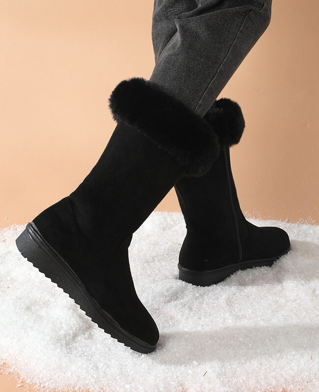 The Pauline High Top Winter Boots Detail – La Rose Couture Shoes & Footwear