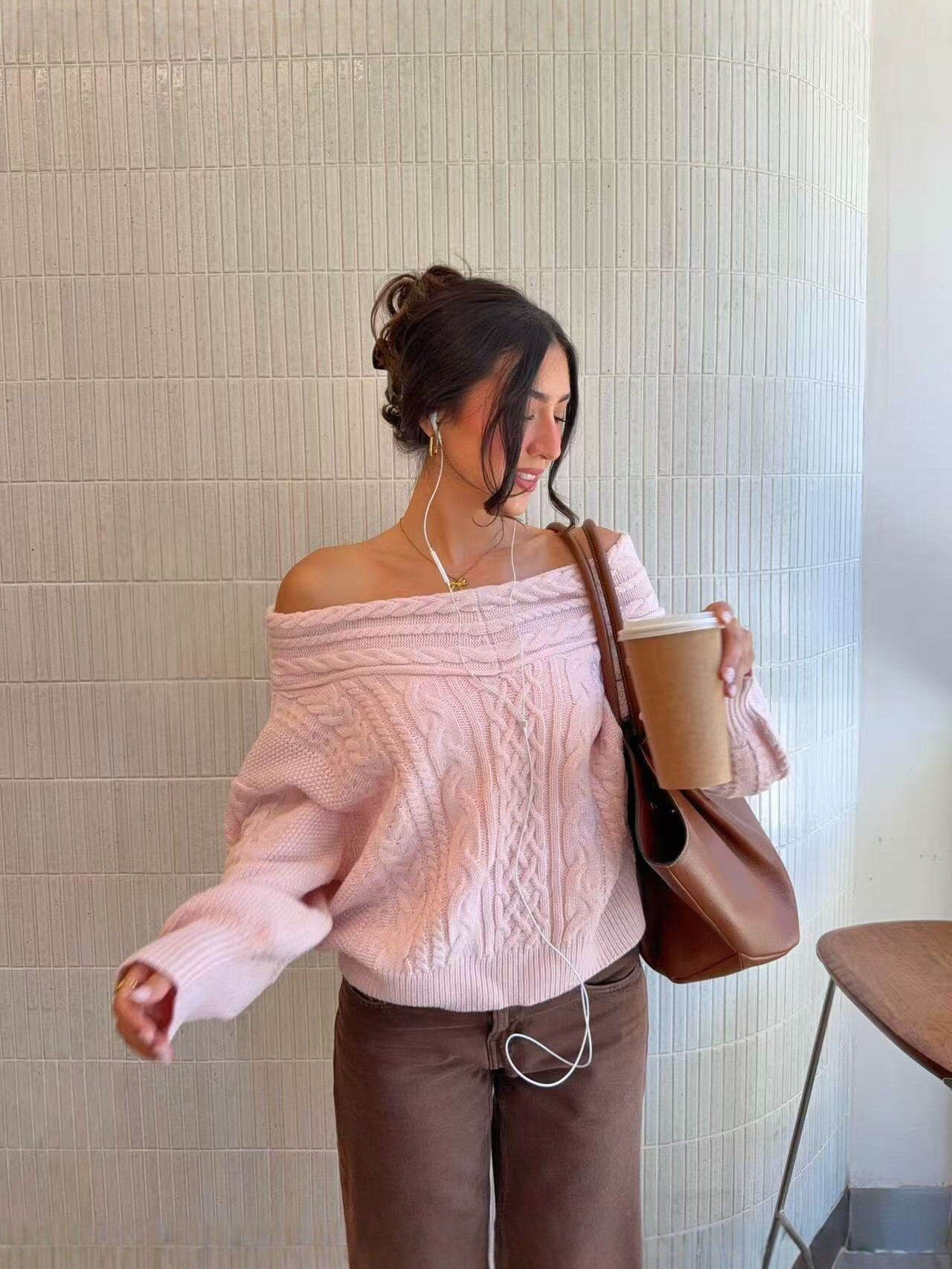 Womens Knit Sweater - Image 4
