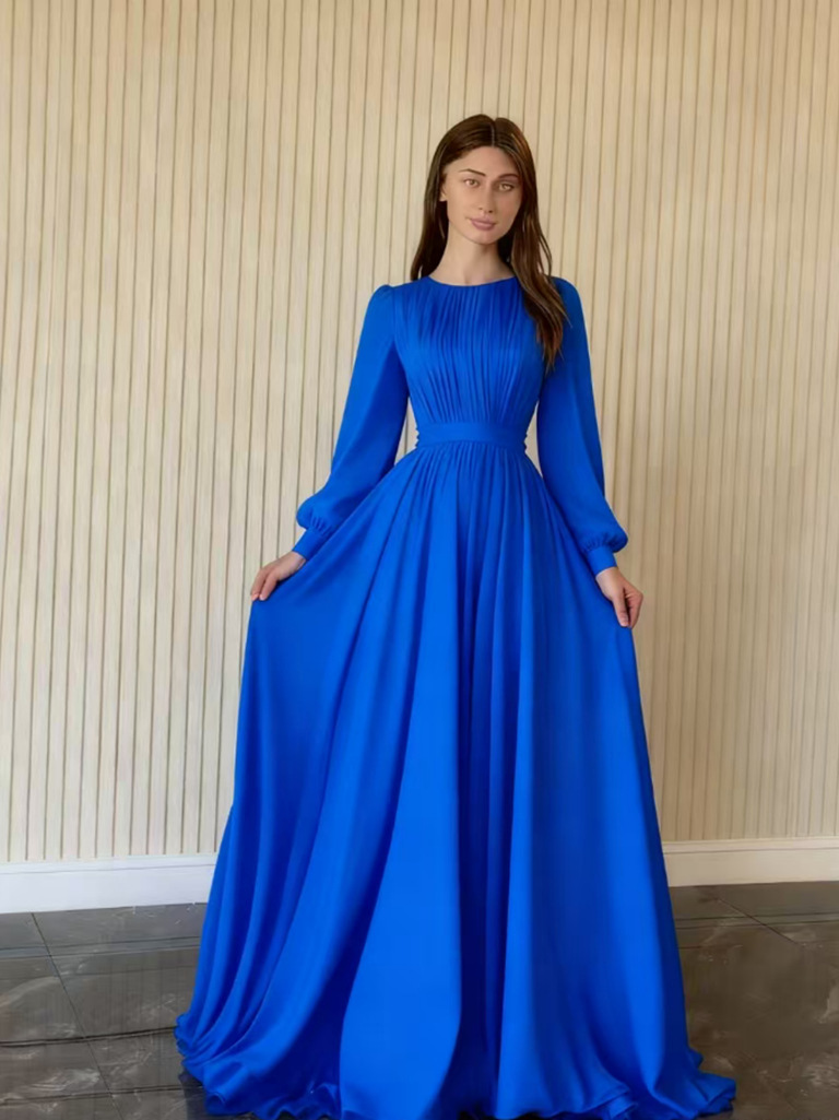 French Palace Style Chiffon Flared Princess Dress - Image 2
