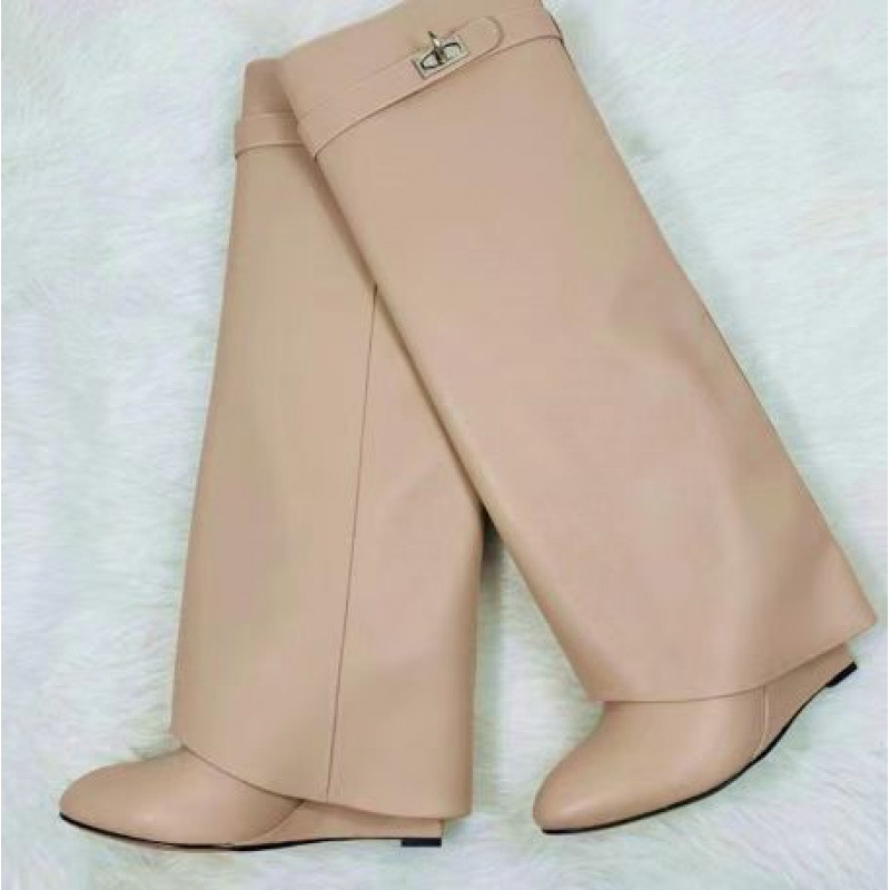 Shark Buckle Mid-Length Boots - Image 5