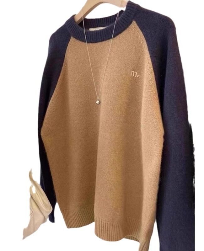 The Beatrice Contrast Sleeve Raccoon Velvet Pullover Sweater Detail – La Rose Couture Tops & Blouses