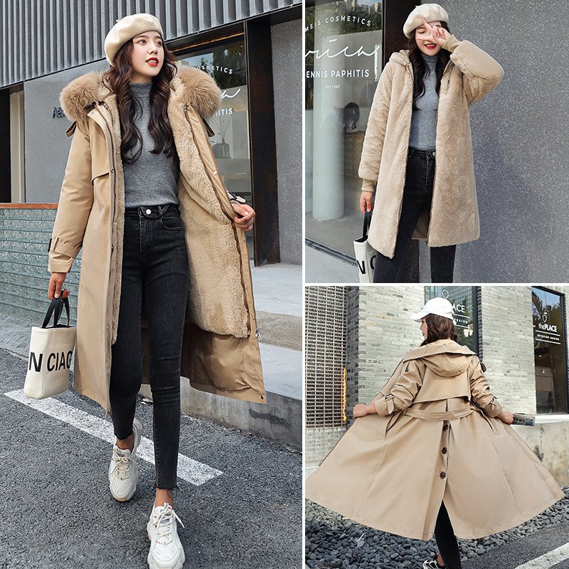 Women's long, new winter fashion over-the-knee cotton coat - Image 5