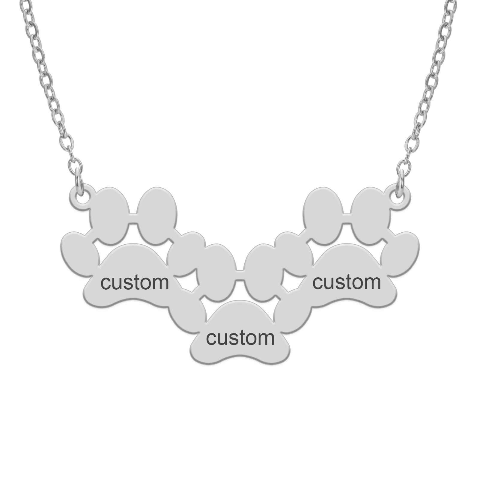 Laser Engraving Pet Memorial Clavicle Chain - Image 3