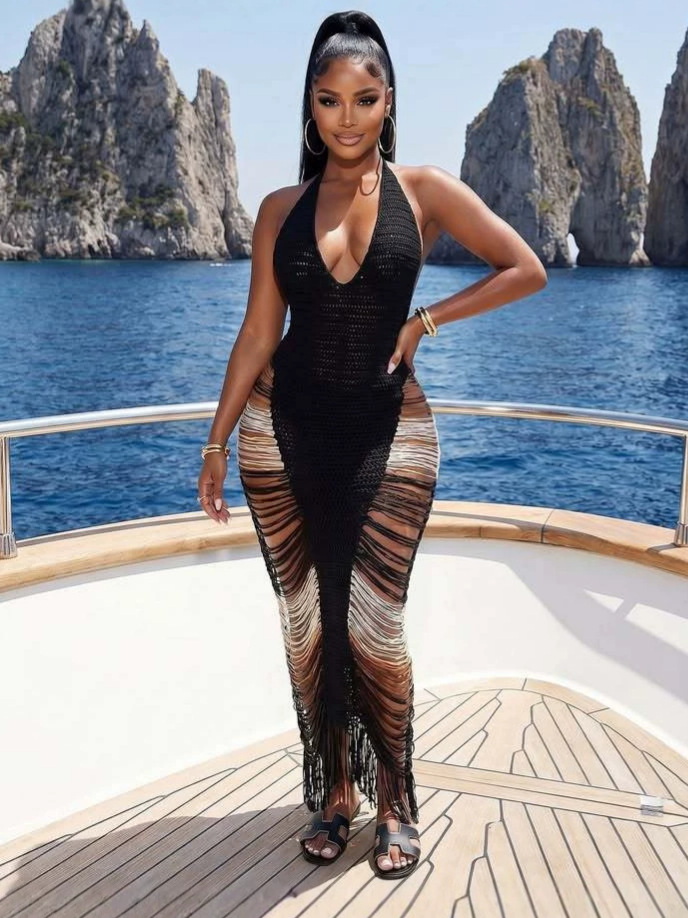 knitted bodycon dress for women - Image 4