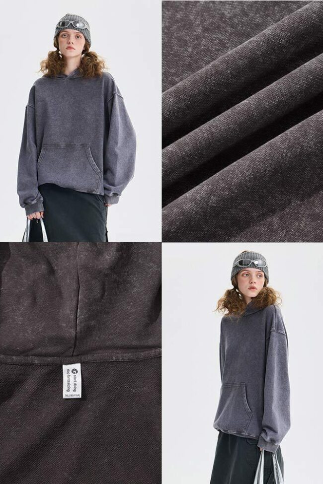 The Therese Hooded Sweatshirt Detail – La Rose Couture Tops & Blouses