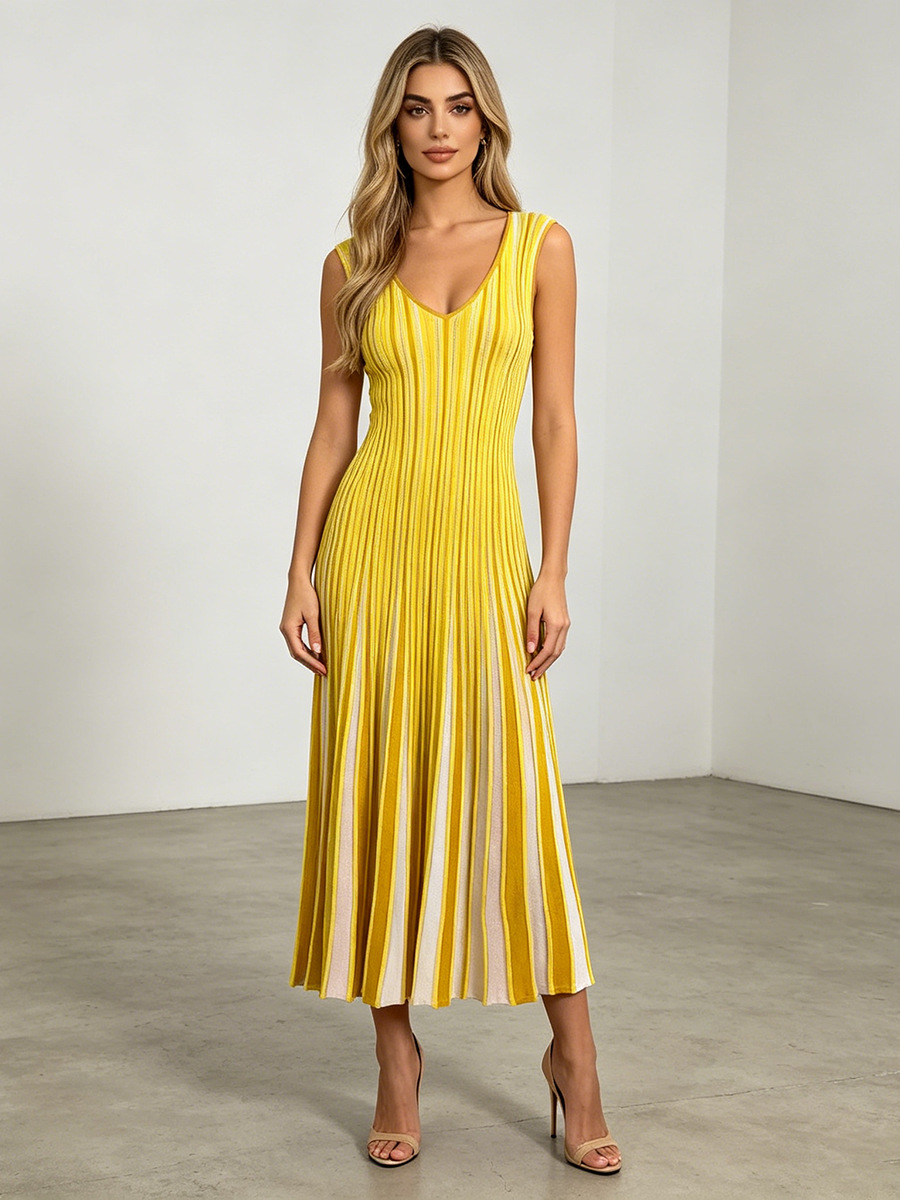 Elegant Mature Style Commuter Long Dress - Image 2