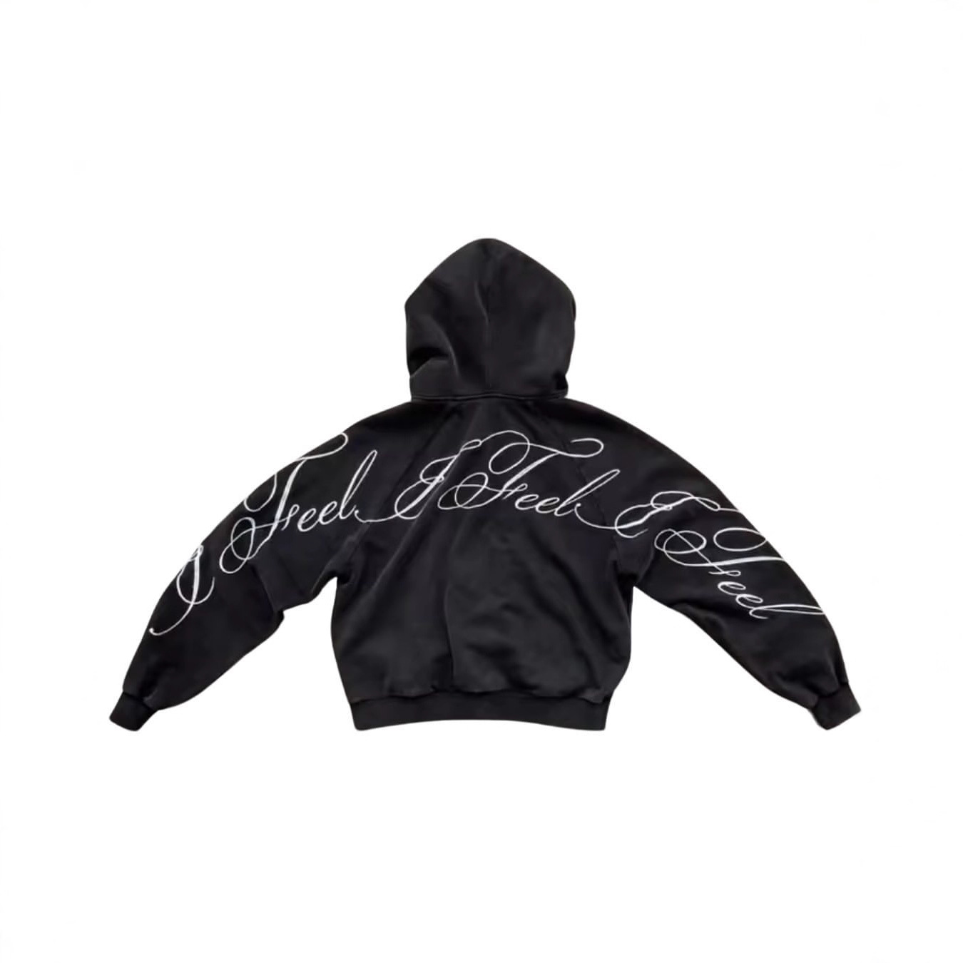 Women Letter Print Hooded Sweatshirt - Image 2
