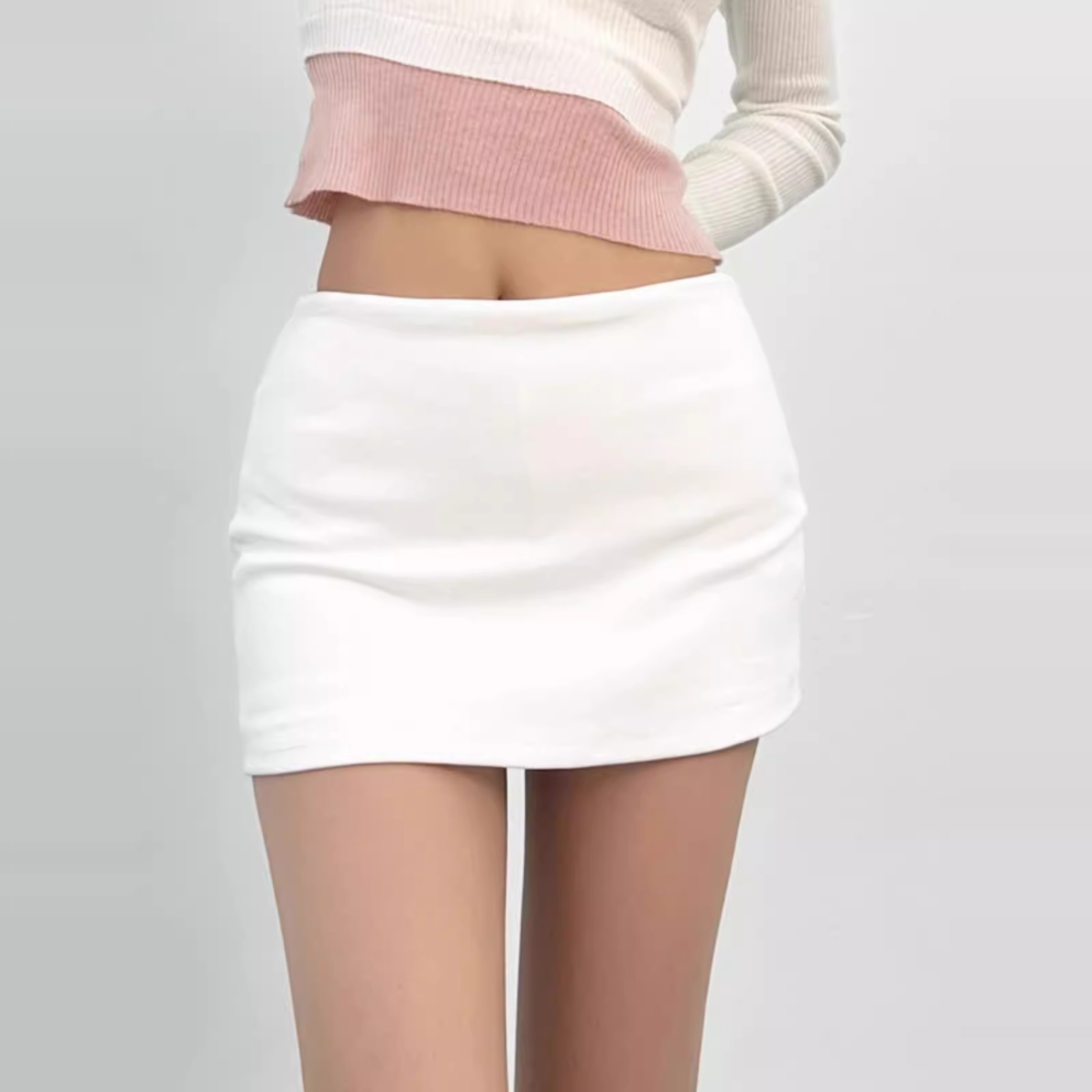 Women High Waisted A Line Mini Skirt Summer Slim - Image 5