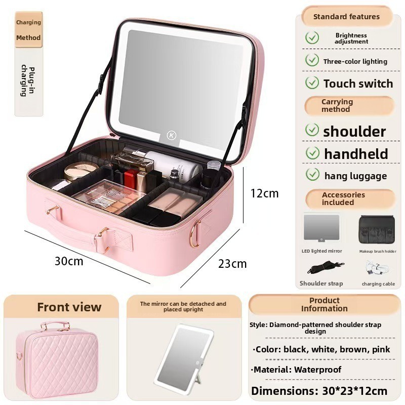 LED Illuminated Cosmetic Makeup Case - Image 4