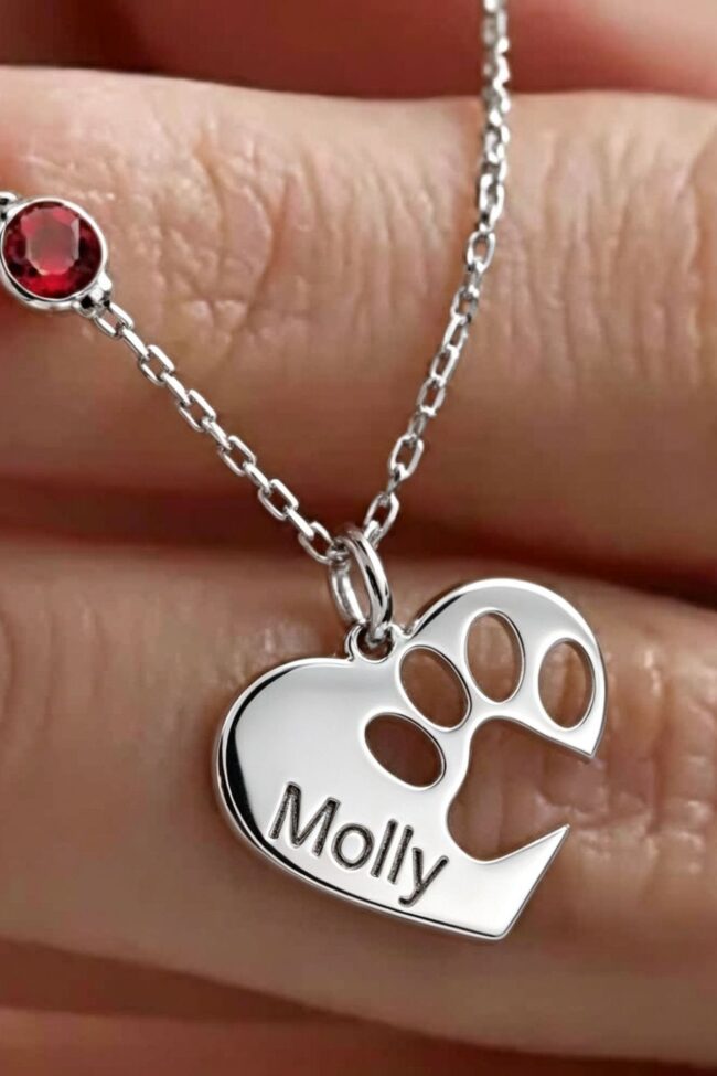 The Laure Laser Engraving Pet Memorial Clavicle Chain Detail – La Rose Couture Dresses & Gowns