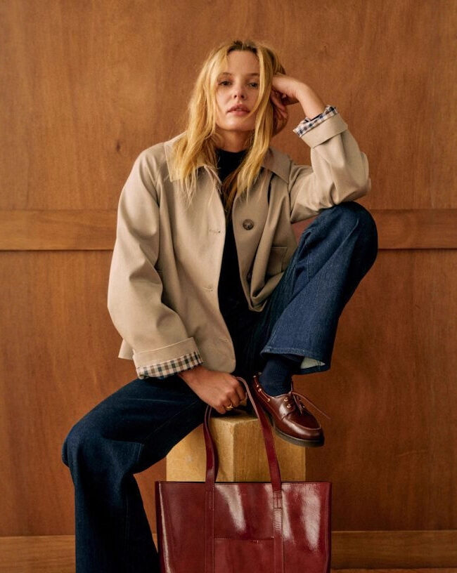 The Audrey Button Front Lapel Jacket Detail – La Rose Couture Coats & Jackets