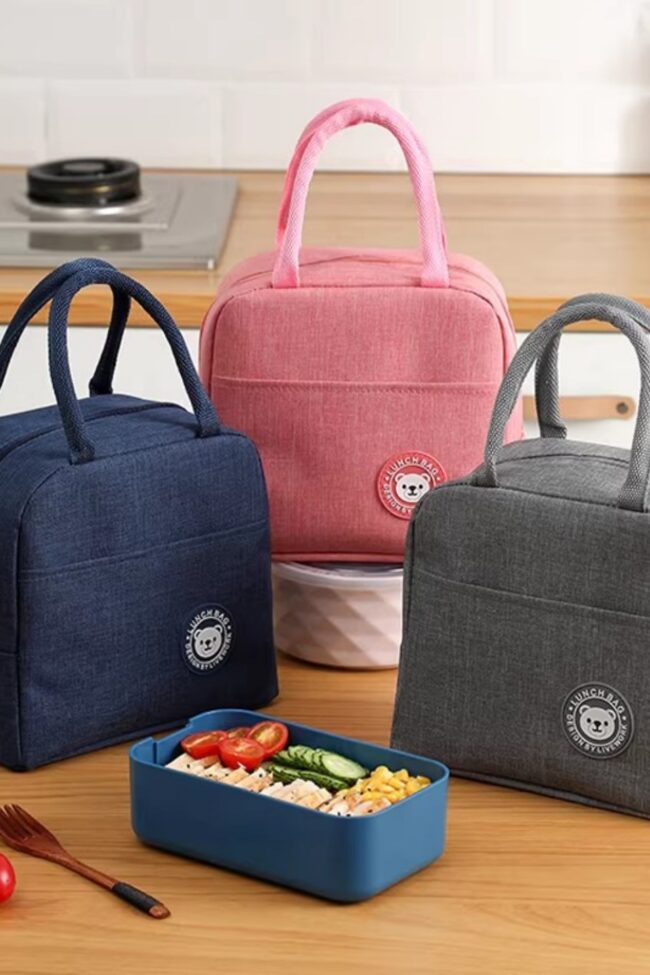 The Eleonore Insulated Lunch Bag Waterproof Thermal Food Container Detail – La Rose Couture Handbags & Clutches