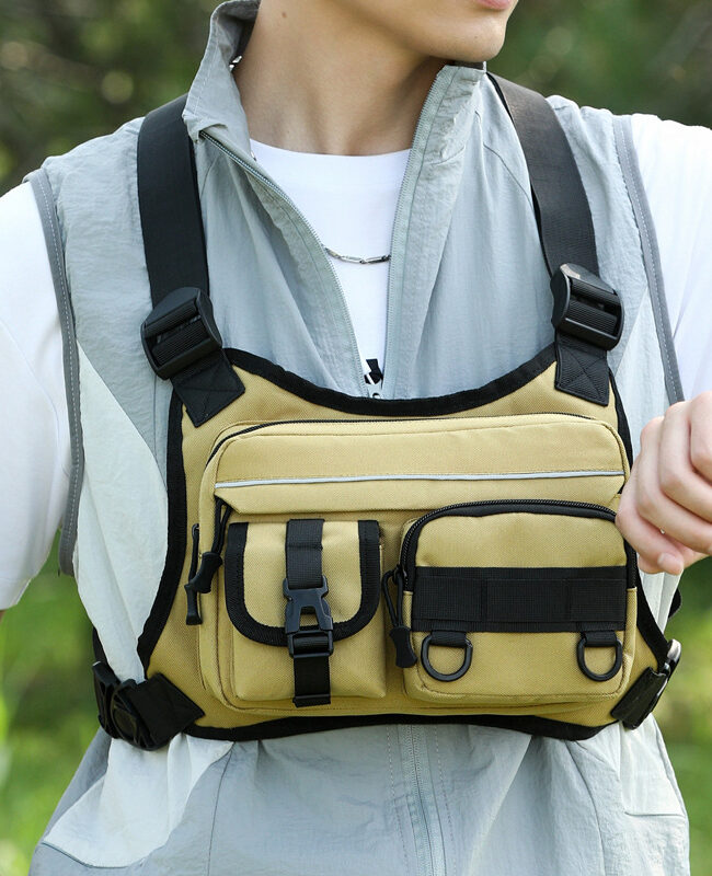 The Adrienne Large Capacity Portable Chest Vest Bag Detail – La Rose Couture Handbags & Clutches
