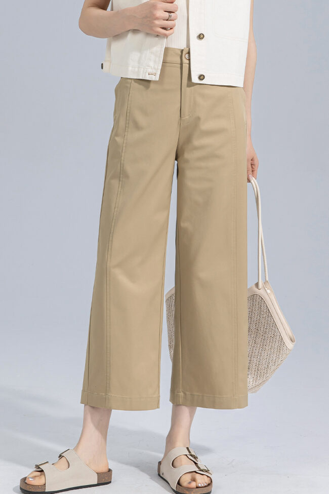 The Cecile Wide Leg Pants Detail – La Rose Couture Trousers & Skirts