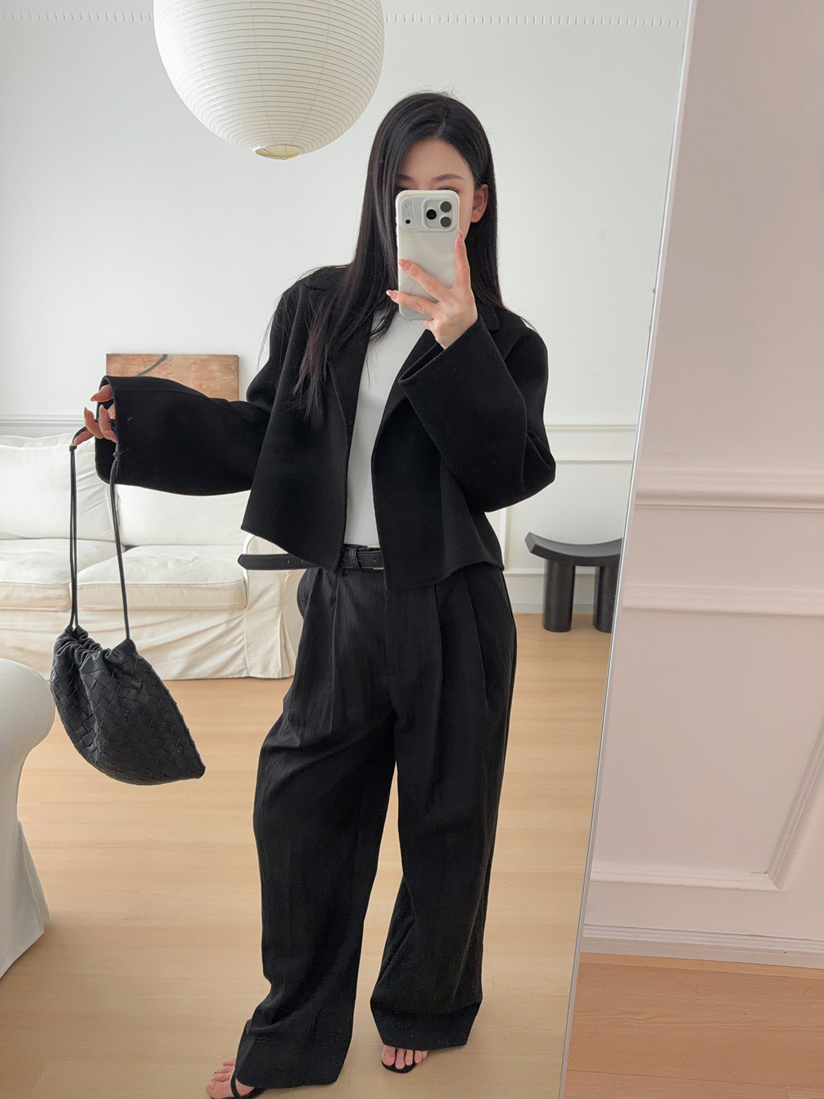 Double-Sided Wool Blend Loose-Fit Coat - Image 5