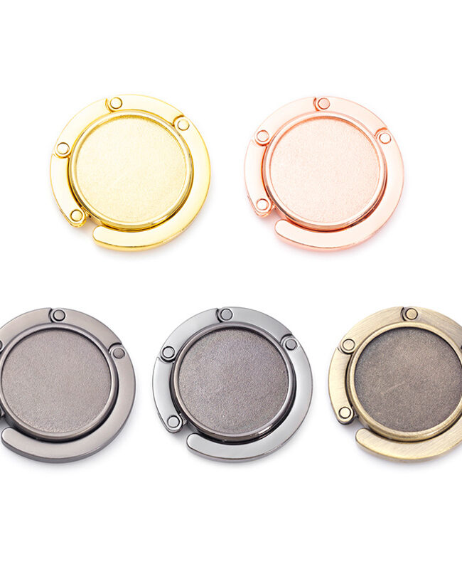 The Valentine Circular Folding Bag Holder Detail – La Rose Couture Handbags & Clutches