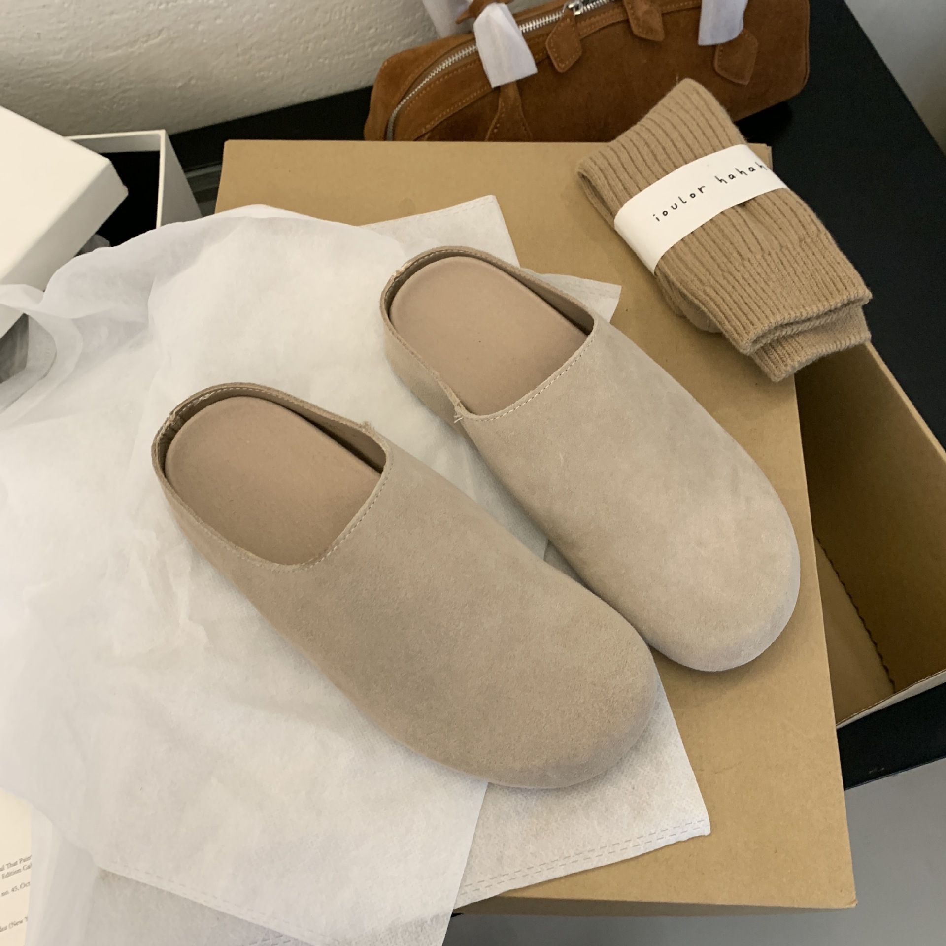 Vintage Chunky Platform Plush Lined Slip-On Loafers for Women - Image 3