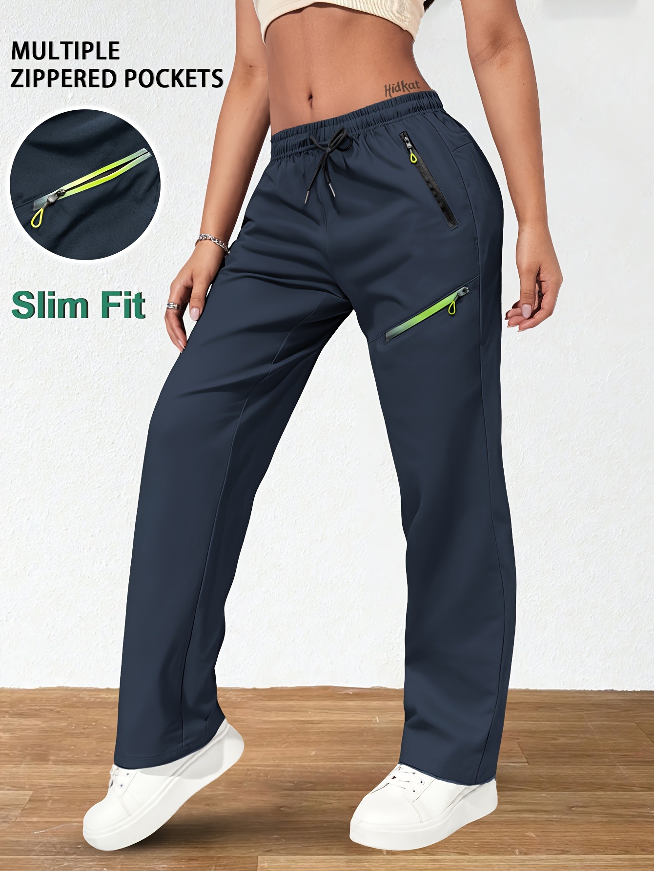 Womens Casual Straight Leg Pants - Image 2