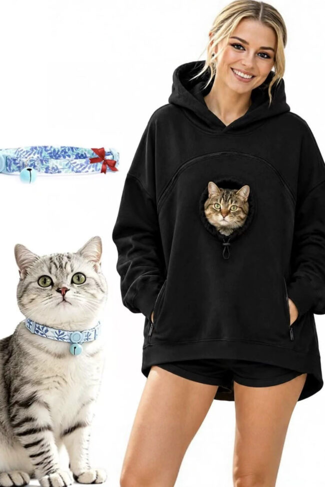 The Anais Couples Pet Carrier Hoodie Unisex Kangaroo Pocket Pullover Detail – La Rose Couture Tops & Blouses