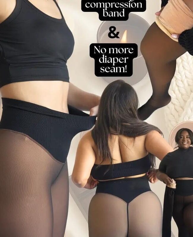The Elodie Fleece Lined Shaping Pantyhose – La Rose Couture Trousers & Skirts