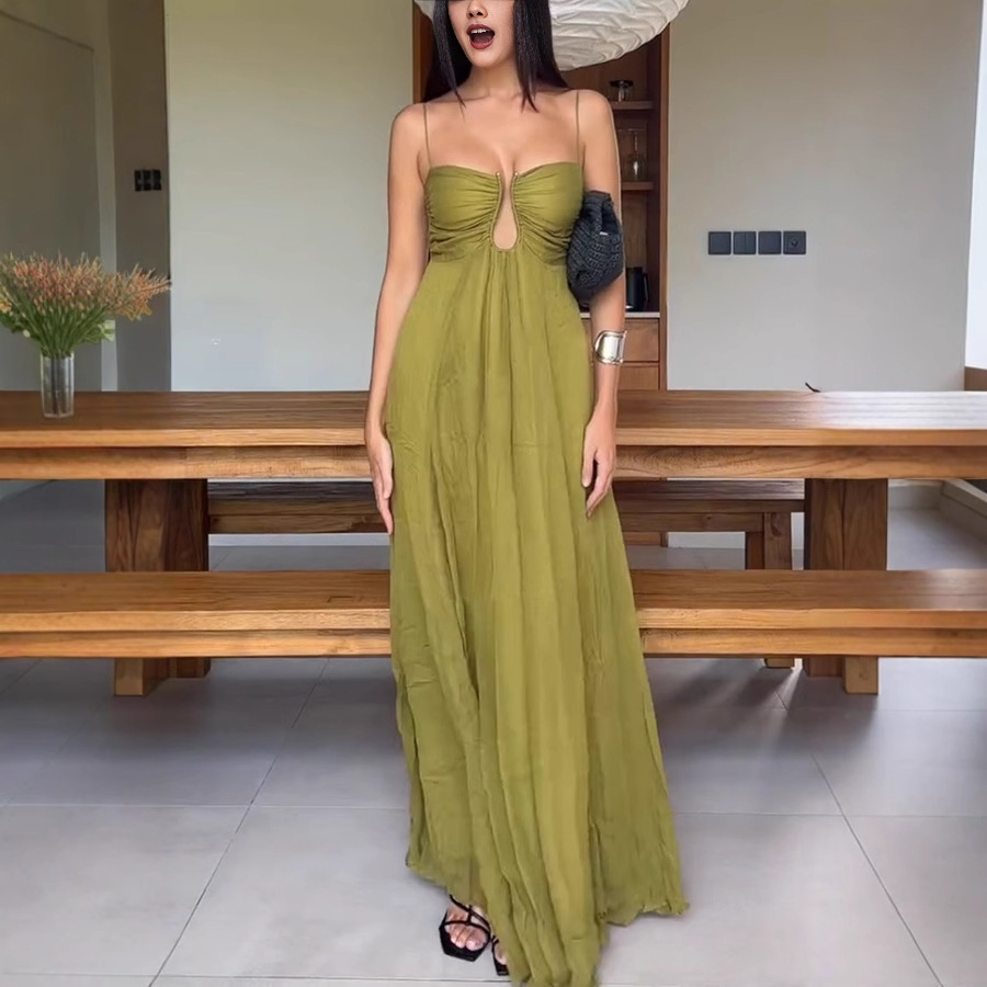 Womens Summer Spaghetti Strap Dress - Image 4