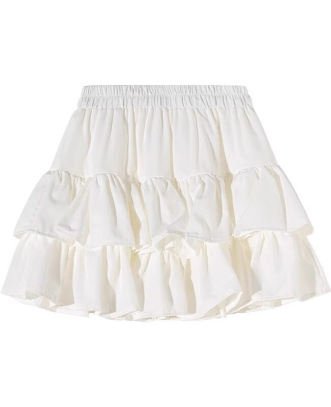 The Berenice High Waist Flared Short Skirt Detail – La Rose Couture Trousers & Skirts