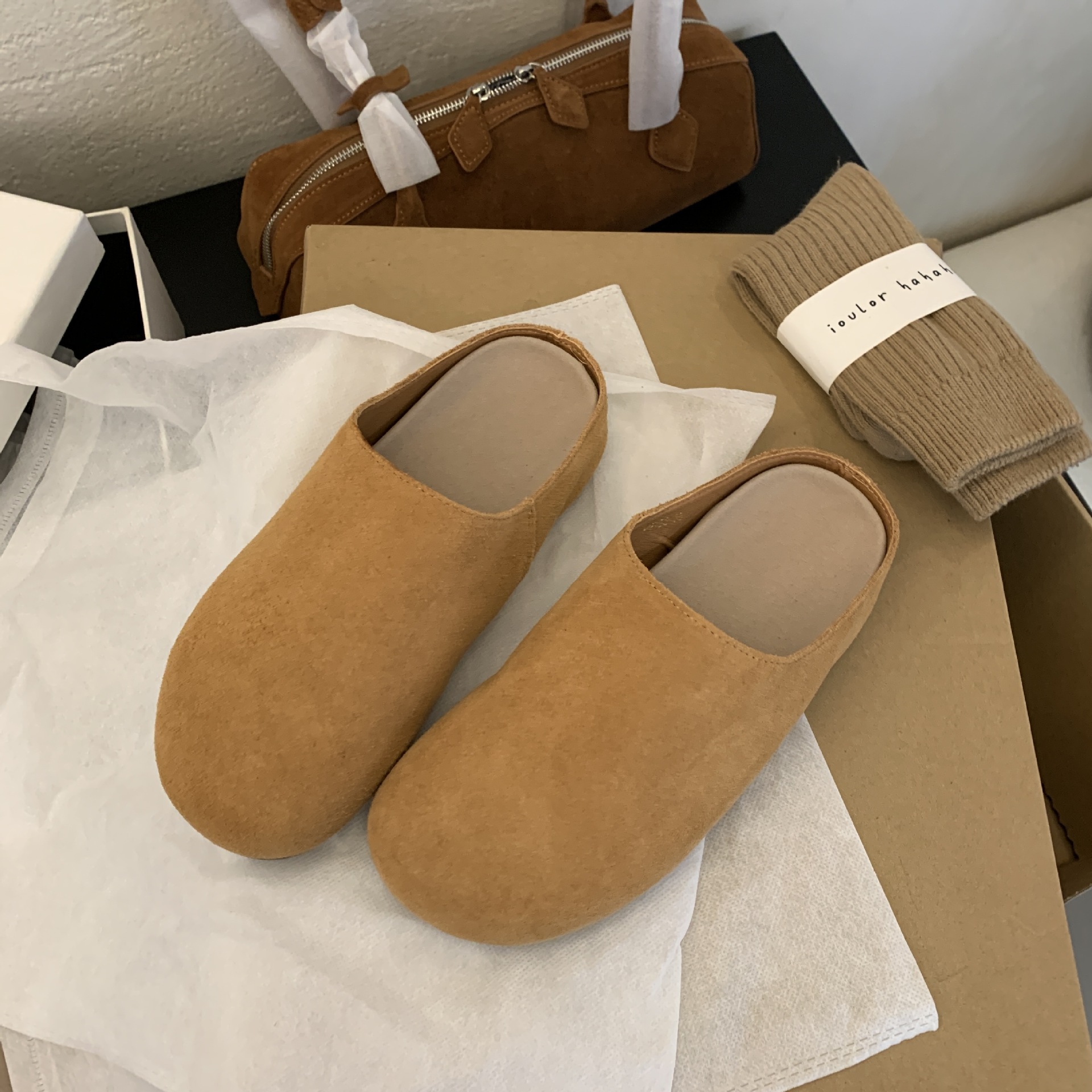 Vintage Chunky Platform Plush Lined Slip-On Loafers for Women - Image 4
