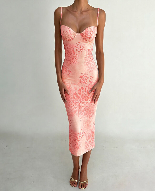 The Jacqueline Spaghetti Strap Slip Dress Detail – La Rose Couture Dresses & Gowns