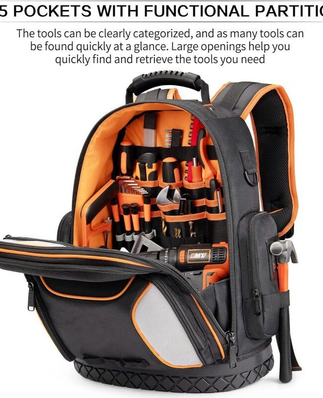 The Garance Tool Backpack Durable Electrical Detail – La Rose Couture Handbags & Clutches