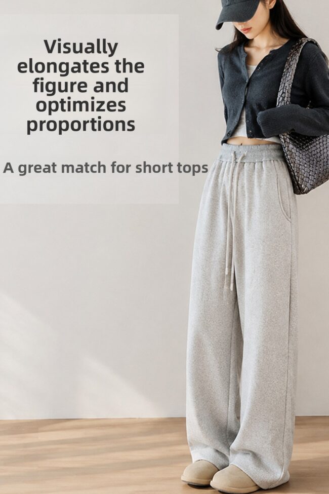 The Amandine High Waisted Wide Leg Casual Pants Detail – La Rose Couture Trousers & Skirts