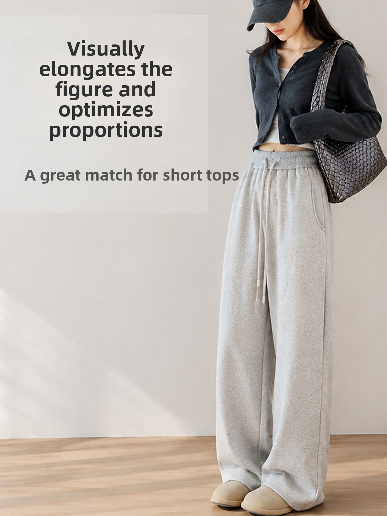 Womens High-Waisted Wide-Leg Casual Pants - Image 2